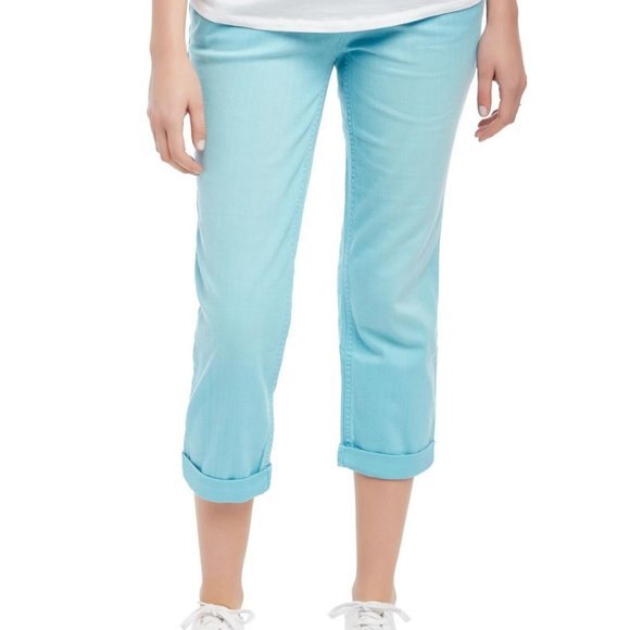 Motherhood Maternity Skinny Crop Pants, S, Mist Blue, Excellent Used Condition - Picture 1 of 13